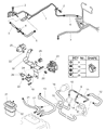 1999 Chrysler Sebring Vapor Canister Diagram - MR376995