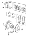 Jeep Brake Dust Shield Diagram - 68298658AA