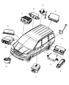 Ram C/V Air Bag Control Module Diagram - 68105432AF