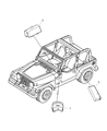 2012 Jeep Wrangler Air Bag Diagram - 5108734AB