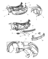 Chrysler Sebring Bumper Diagram - 4805908AA