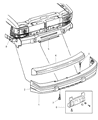 1998 Jeep Grand Cherokee Bumper Diagram - 5ES21VF7AB