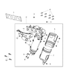 Dodge Dart Exhaust Heat Shield Diagram - 68190700AA