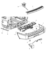 Jeep Commander Bumper Diagram - 5183506AA