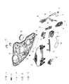 Jeep Cherokee Window Regulator Diagram - 68227458AA