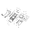 Ram Center Console Base Diagram - 6SQ332L1AA
