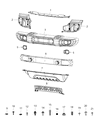 2020 Jeep Wrangler Bumper Diagram - 6BU41RXFAC