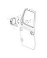 Jeep Wrangler Car Mirror Diagram - 68281893AB