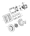 Dodge Journey Wheel Hub Diagram - 68184743AA