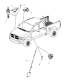 Dodge Ram 2500 Transmitter Diagram - 5026224AH