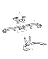 Ram C/V Air Duct Diagram - 68109859AB