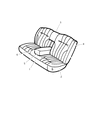 2000 Chrysler Concorde Seat Cover Diagram - SR941K9AA
