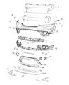 Dodge Journey Bumper Diagram - 68223777AA