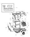 Dodge Grand Caravan Heater Core Diagram - 68029728AA