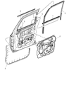Jeep Commander Door Seal Diagram - 55396710AG