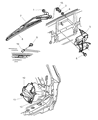 Dodge Durango Wiper Arm Diagram - 5003652AC