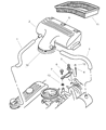 2002 Dodge Ram 2500 PCV Hose Diagram - 53030817AE