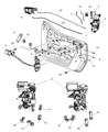 Jeep Wrangler Door Latch Assembly Diagram - 4589504AB