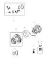 Dodge Durango A/C Compressor Diagram - 68158260AA