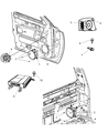 Ram Car Speakers Diagram - 56040856AC