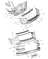 2016 Jeep Grand Cherokee Bumper Diagram - 68310063AA