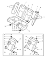 Chrysler Sebring Seat Cushion Diagram - MR646205