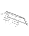 Jeep Wrangler Sun Visor Diagram - 5HD811X9AB