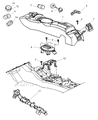 Chrysler PT Cruiser Center Console Base Diagram - RK06XDVAG