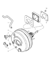 Chrysler Aspen Brake Booster Diagram - 68003623AC