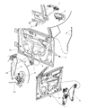 Dodge Magnum Window Regulator Diagram - 5065471AF