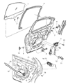Dodge Neon Window Run Diagram - 5008579AD