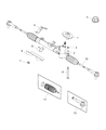 Ram Rack and Pinion Boot Diagram - 68267196AA