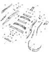 Dodge Durango Radiator Support Diagram - 68038974AA