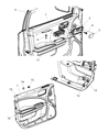 2012 Chrysler 300 Armrest Diagram - 1WK37DX9AA