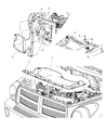 Chrysler Aspen Radiator Support Diagram - 55362295AD
