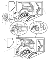 2001 Jeep Grand Cherokee Door Check Diagram - 55135659AB