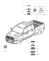 Ram 4500 Emblem Diagram - 68154708AB