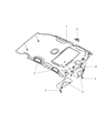 2009 Chrysler PT Cruiser Sun Visor Diagram - 1EK37DW1AA