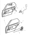 Dodge Intrepid Door Latch Assembly Diagram - 4769070