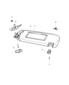 2021 Dodge Durango Sun Visor Diagram - 1LS25HDAAH