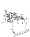 Dodge Journey Front Cross-Member Diagram - 5006926AA