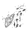 2022 Jeep Cherokee Door Handle Diagram - 68329764AA