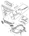 Dodge Intrepid Front Cross-Member Diagram - 5012966AE
