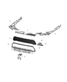 2020 Dodge Durango Grille Diagram - 68307807AA