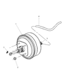 2007 Chrysler Pacifica Brake Booster Vacuum Hose Diagram - 4683848AB