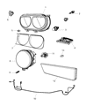 2012 Dodge Challenger Side Marker Light Diagram - 68043395AA