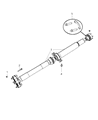 2017 Jeep Grand Cherokee Drive Shaft Diagram - 52123624AA
