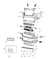 Jeep Cherokee Bumper Diagram - 5NJ58TZZAB