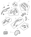 2001 Dodge Intrepid Fuel Filler Housing Diagram - 4575527AH