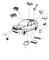 Jeep Parking Assist Distance Sensor Diagram - 68254089AJ